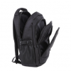 Inside Celini black backpack laptop bag