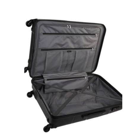 Cellini Spinn 65cm luggage trolley case black (inside)