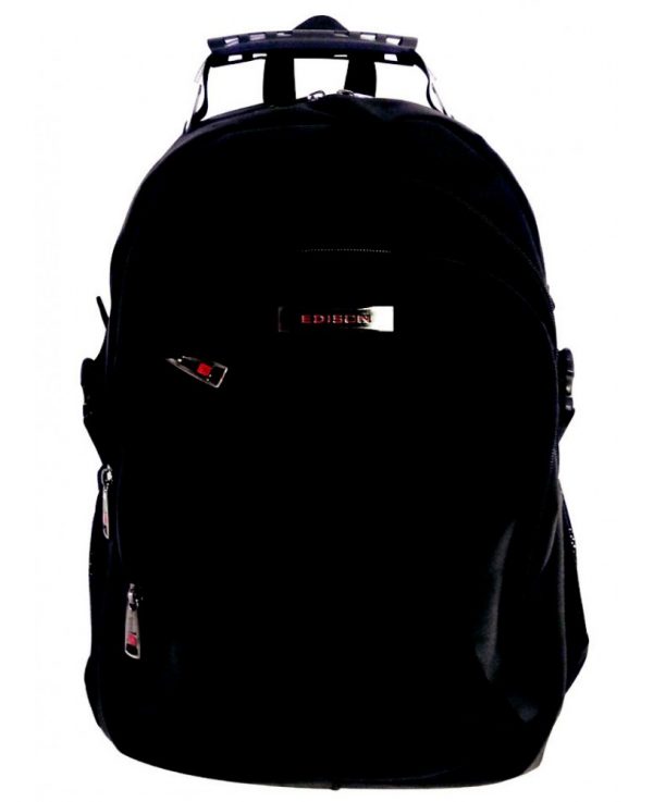 Black laptop school bag backpack