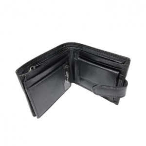 Johnny Black Leather wallet | Black| W75 F