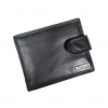 Black geinune leather polo wallet