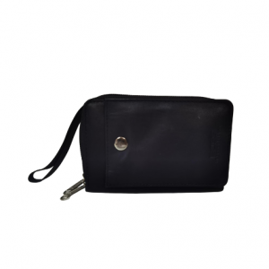 Bossi leather wrist bag & purse | Black | SOFUSBZ | FREE delivery