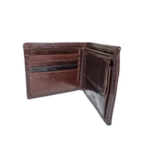 Brown Polo mens leather wallet