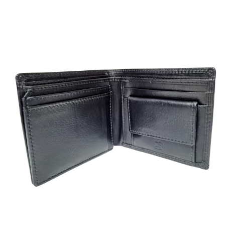 Johnny Black mens leather wallet