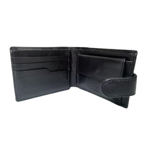 Johnny Black Nappa genuine leather wallet | Black | W88T