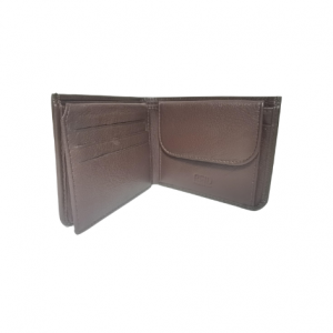 Johnny Black Genuine Leather Wallet | Black or Brown | W-102