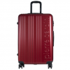 red luggage trolley case