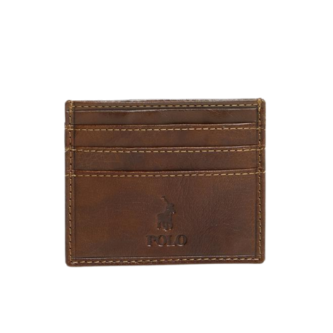Polo genuine leather credit card holder