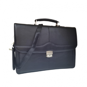 Tosca 3 Division 15” Laptop Briefcase | Black | PU-200