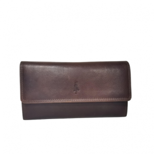 Monroe ladies clutch purse | Black and Brown | P-100