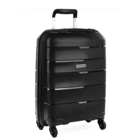 Cellini Spinn 75cm luggage trolley case black