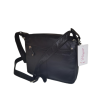 black genuine leather ladies crossbody handbag