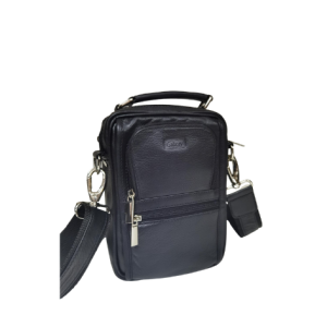Galaxy genuine leather unisex crossbody bag | Black | UMF 433 S | FREE delivery
