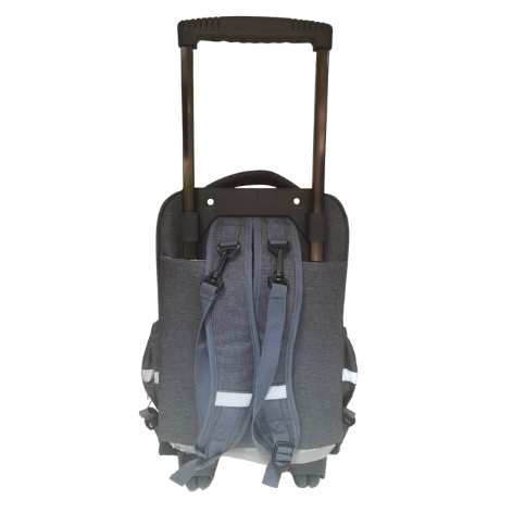 Longboard large division trolley backpack Grey 2