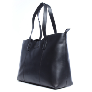 Busby large genuine leather jackie tote bag | Black | FREE DELIVERY
