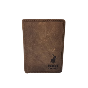 Polo full grain leather wallet | Brown | PO533292