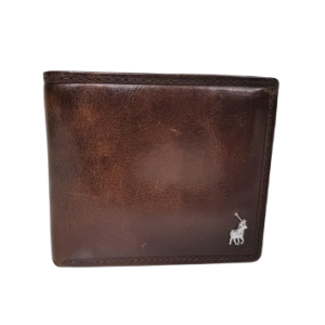 Polo bifold full grain genuine leather wallet | Brown | PO475532