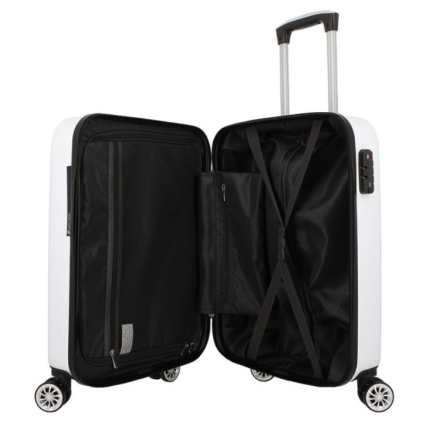 Pierre Cardin Gaspar 55cm Trolley Suitcase | Orange or White | PCU02016 - Image 4