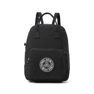 Free Spirit Handle Backpack with internal laptop pocket – free bag charm | Black | 8554