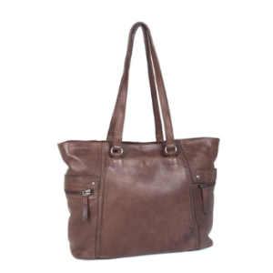 Cellini genuine leather tote bag | Brown | 296682