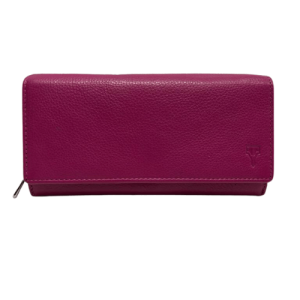 Tuscany Genuine Nappa Leather Purse | UPF214 | Available in Black or Pink