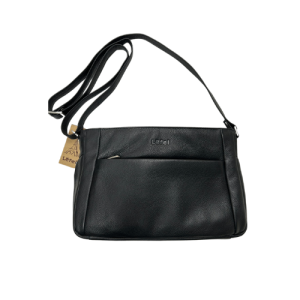 Lefel Genuine Leather Medium Size Hand Bag | Black | 610177