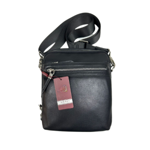 Lefel Genuine Leather Sling Bag | PL-TA1781 | Black Only