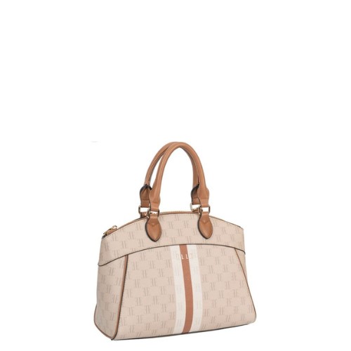 elle embossed dome monogram