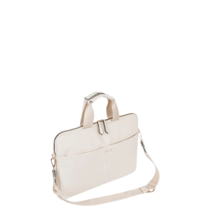 elle embossed slimline laptop bag